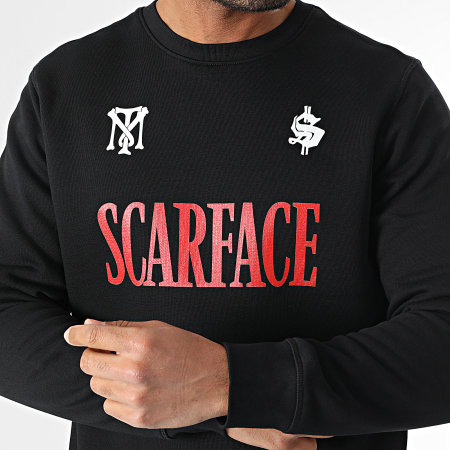 Scarface - Sweat Crewneck Big Logo Poster Noir