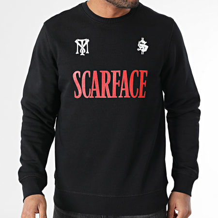 Scarface - Sweat Crewneck Big Logo Poster Noir