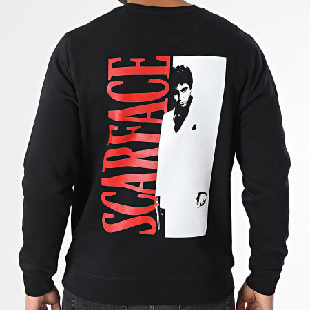 Scarface - Sweat Crewneck Big Logo Poster Noir
