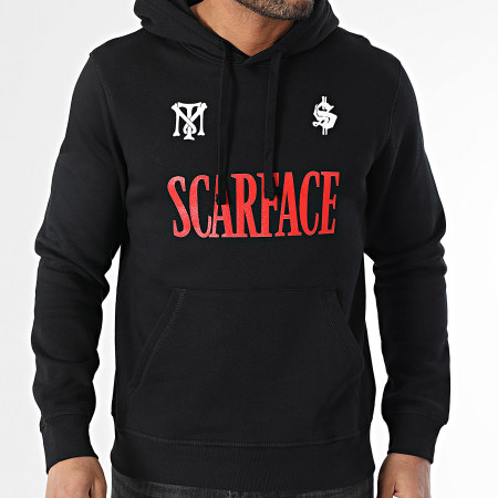 Scarface - Sweat Capuche Big Logo Poster Noir