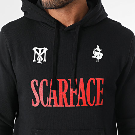 Scarface - Sweat Capuche Big Logo Poster Noir