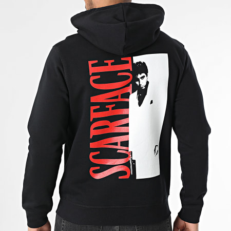 Scarface - Sweat Capuche Big Logo Poster Noir
