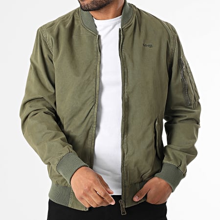 Schott NYC - Chaqueta Bomber Arcata Verde Caqui