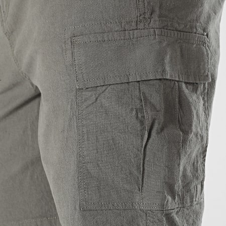 Teddy Smith - Short Cargo Linen 10417235D Gris Antracita