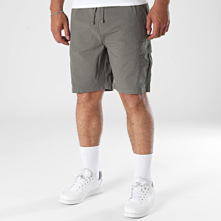 Teddy Smith - Short Cargo Linen 10417235D Gris Antracita