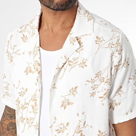Uniplay - Chemise Manches Courtes 155 Blanc Camel