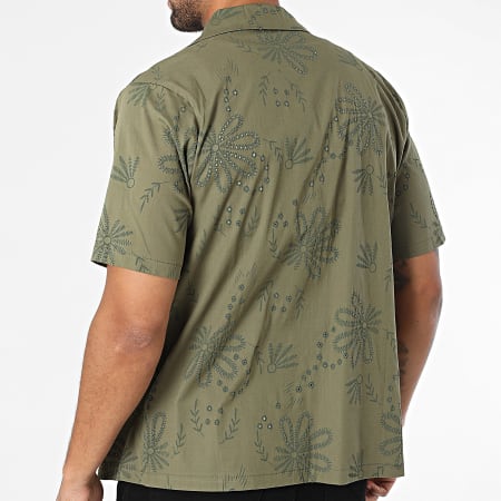 Uniplay - Chemise Manches Courtes Estivale Ajourée 156 Vert Kaki