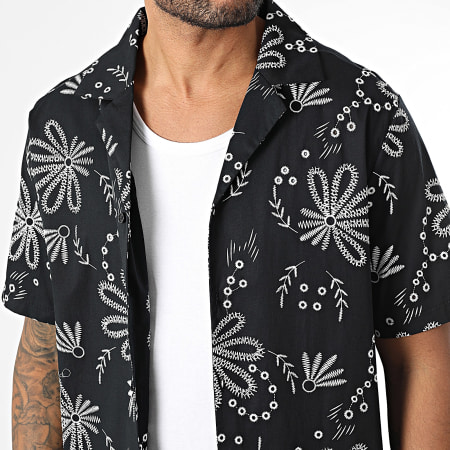 Uniplay - Chemise Manches Courtes Estivale Ajourée 156 Noir