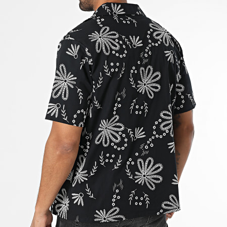 Uniplay - Chemise Manches Courtes Estivale Ajourée 156 Noir