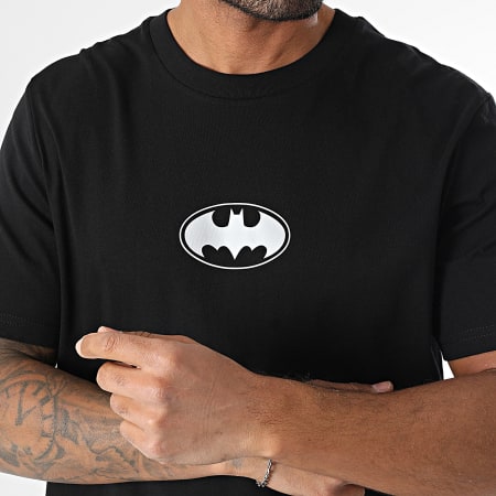 DC Comics - Tee Shirt Oversize Etiquette Batman Noir