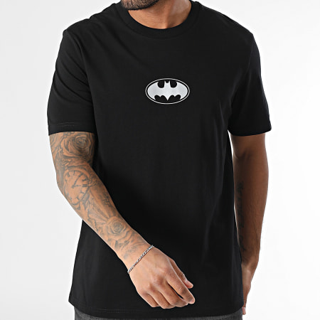 DC Comics - Tee Shirt Oversize Etiquette Batman Noir