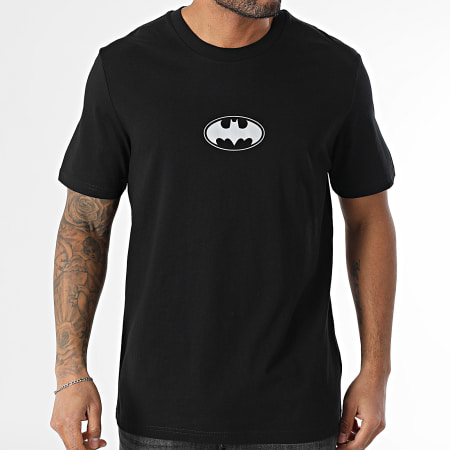 DC Comics - Tee Shirt Oversize Etiquette Batman Noir