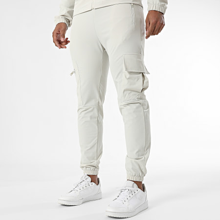 Classic Series - Hooded Zip Jacket en Joggingbroek Set 034 Beige