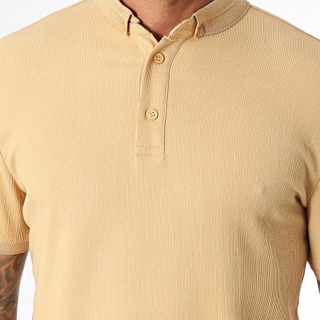 Classic Series - Polo Manches Courtes Côtelé 001 Camel