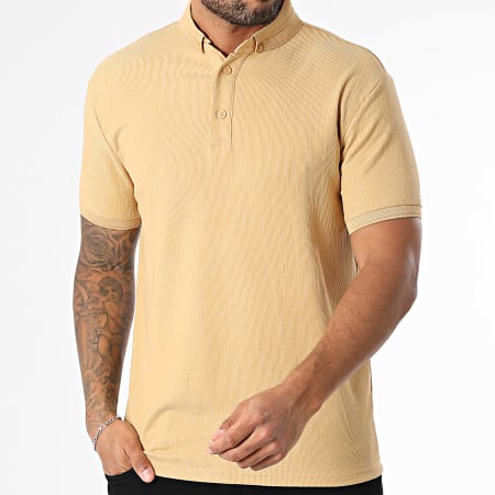 Classic Series - Polo Manches Courtes Côtelé 001 Camel