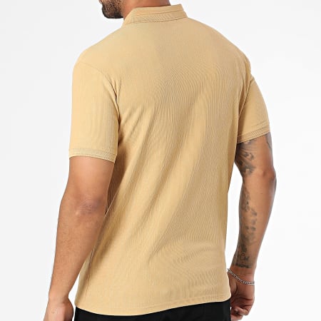 Classic Series - Polo Manches Courtes Côtelé 001 Camel