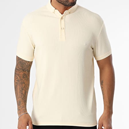 Classic Series - Polo Manches Courtes Côtelé 001 Beige