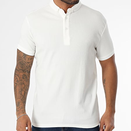 Classic Series - Polo Manches Courtes Côtelé 001 Blanc