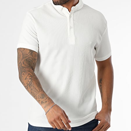 Classic Series - Polo Manches Courtes Côtelé 001 Blanc
