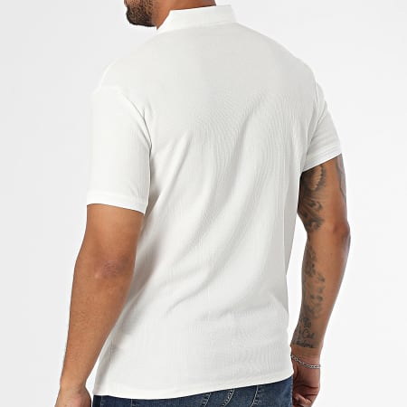 Classic Series - Polo Manches Courtes Côtelé 001 Blanc