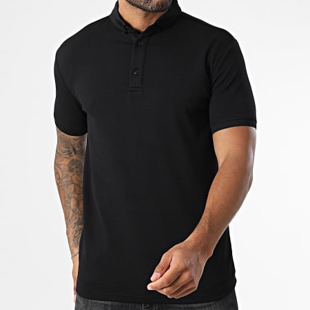 Classic Series - Polo Manches Courtes Texturé 004 Noir