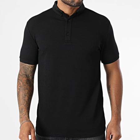 Classic Series - Polo Manches Courtes Texturé 004 Noir