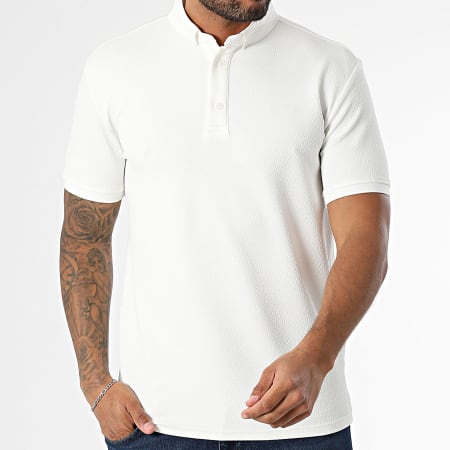 Classic Series - Polo Manches Courtes Texturé 004 Blanc