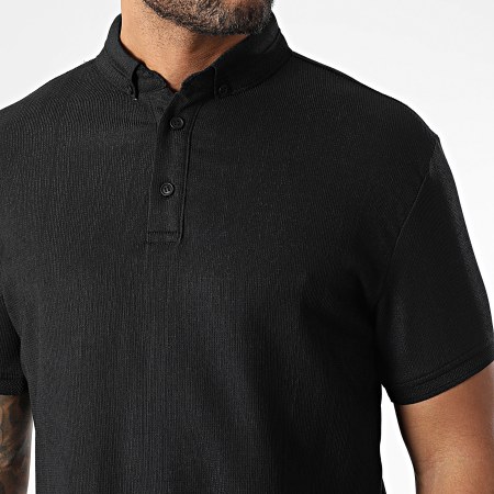 Classic Series - Polo Manches Courtes Côtelé 001 Noir