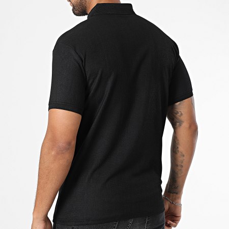 Classic Series - Polo Manches Courtes Côtelé 001 Noir