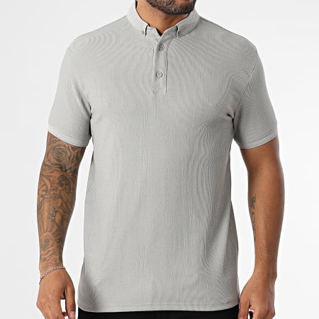 Classic Series - Polo Manches Courtes Côtelé 001 Gris