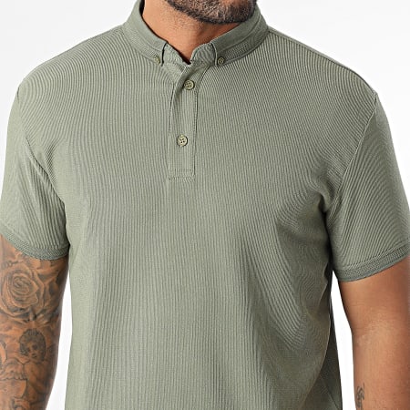 Classic Series - Polo Manches Courtes Côtelé 001 Vert Kaki