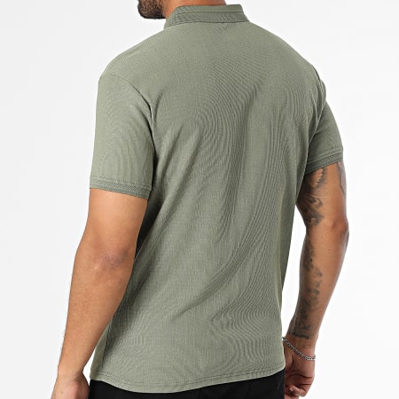 Classic Series - Polo Manches Courtes Côtelé 001 Vert Kaki