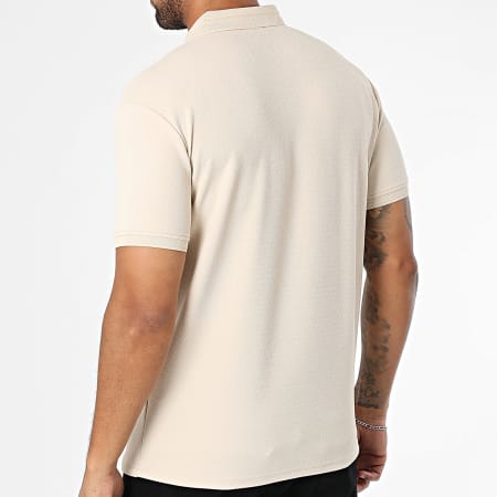 Classic Series - Polo Manches Courtes Texturé 004 Beige