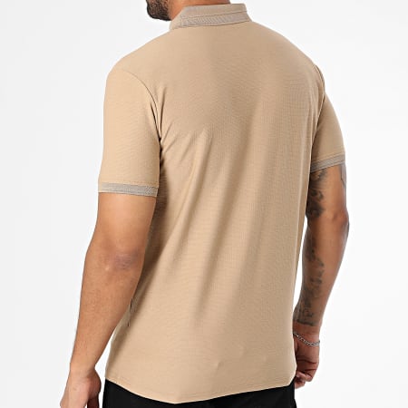 Classic Series - Polo Manches Courtes Texturé 002 Camel Clair
