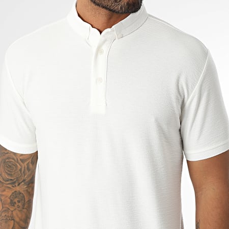 Classic Series - Polo Manches Courtes Texturé 002 Blanc