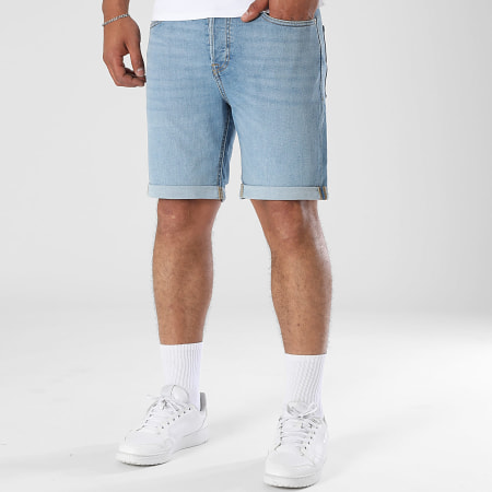 Jack And Jones - Lot De 2 Shorts Jean Rick Original Bleu Denim Noir