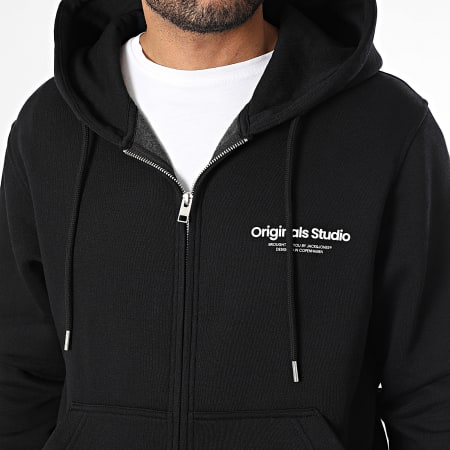 Jack And Jones - Sweat Capuche Zippé Vesterbro Noir