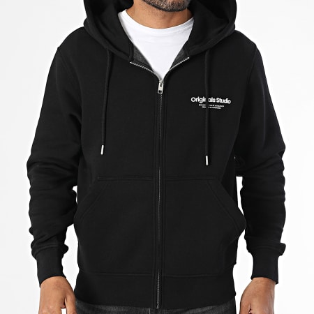 Jack And Jones - Sweat Capuche Zippé Vesterbro Noir