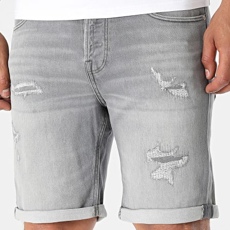 Jack And Jones - Short Jean Regular Fit Rick Icon Gris