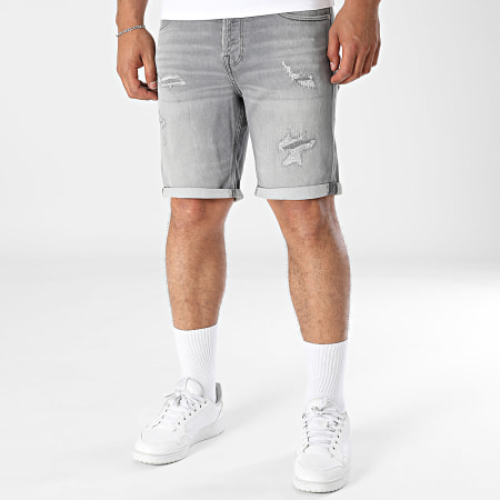 Jack And Jones - Short Jean Regular Fit Rick Icon Gris