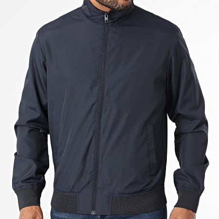 JJREBEL - Veste Zippée Bastian Harrington Bleu Marine