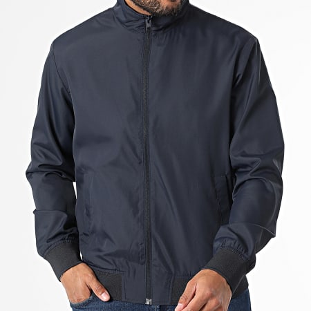 JJREBEL - Veste Zippée Bastian Harrington Bleu Marine