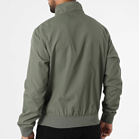 JJREBEL - Bastian Harrington Khaki Groene Rits Jas