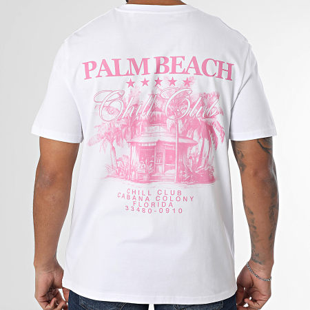 Luxury Lovers - Tee Shirt Oversize Chill Club Rose Blanc