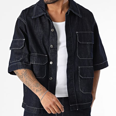 Uniplay Ensemble Chemise Jean Manches Courtes Et Short Jean 013