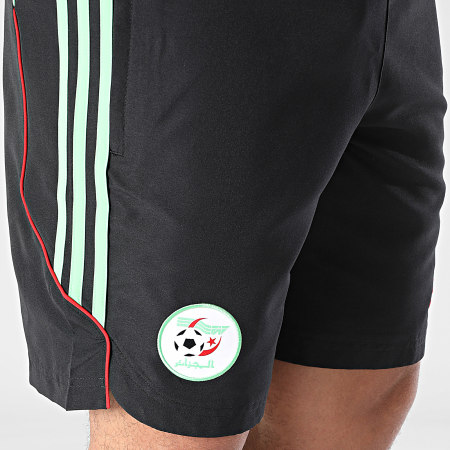 Adidas Sportswear - Short Jogging A Bandes Algérie JN1723 Noir Vert Rouge