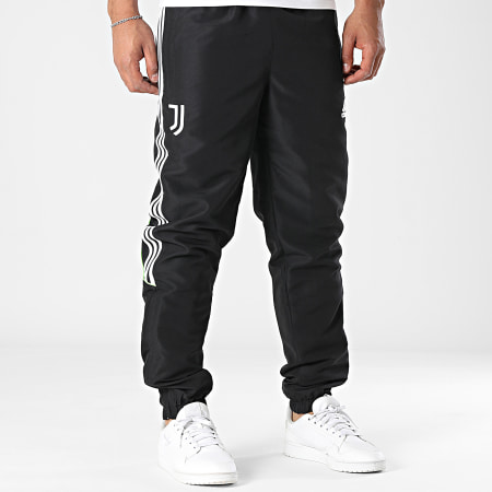 Adidas Sportswear - Pantalon Jogging A Bandes Juventus JF0452 Noir Blanc