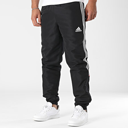 Juventus JF0452 Pantaloni da jogging a bande bianco-nere