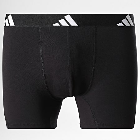 adidas - Lot De 3 Boxers Active Flex Cotton JK3968 Noir Gris Chiné Blanc