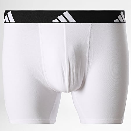 adidas - Lot De 3 Boxers Active Flex Cotton JK3968 Noir Gris Chiné Blanc